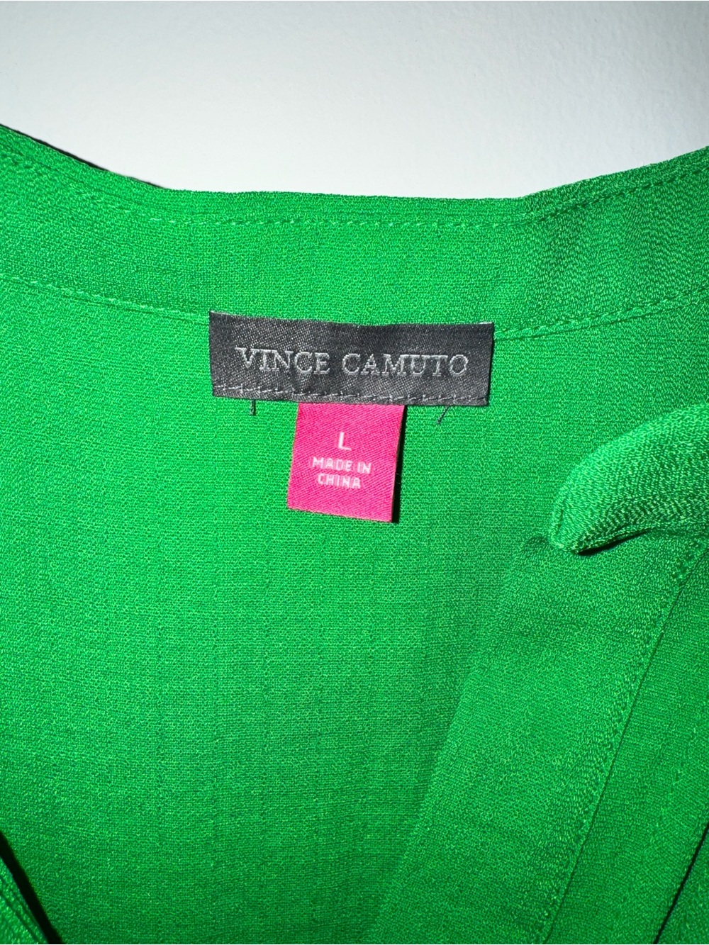 Vince Camuto Emerald Green Ruffle Sleeve Blouse - Picture 2 of 13